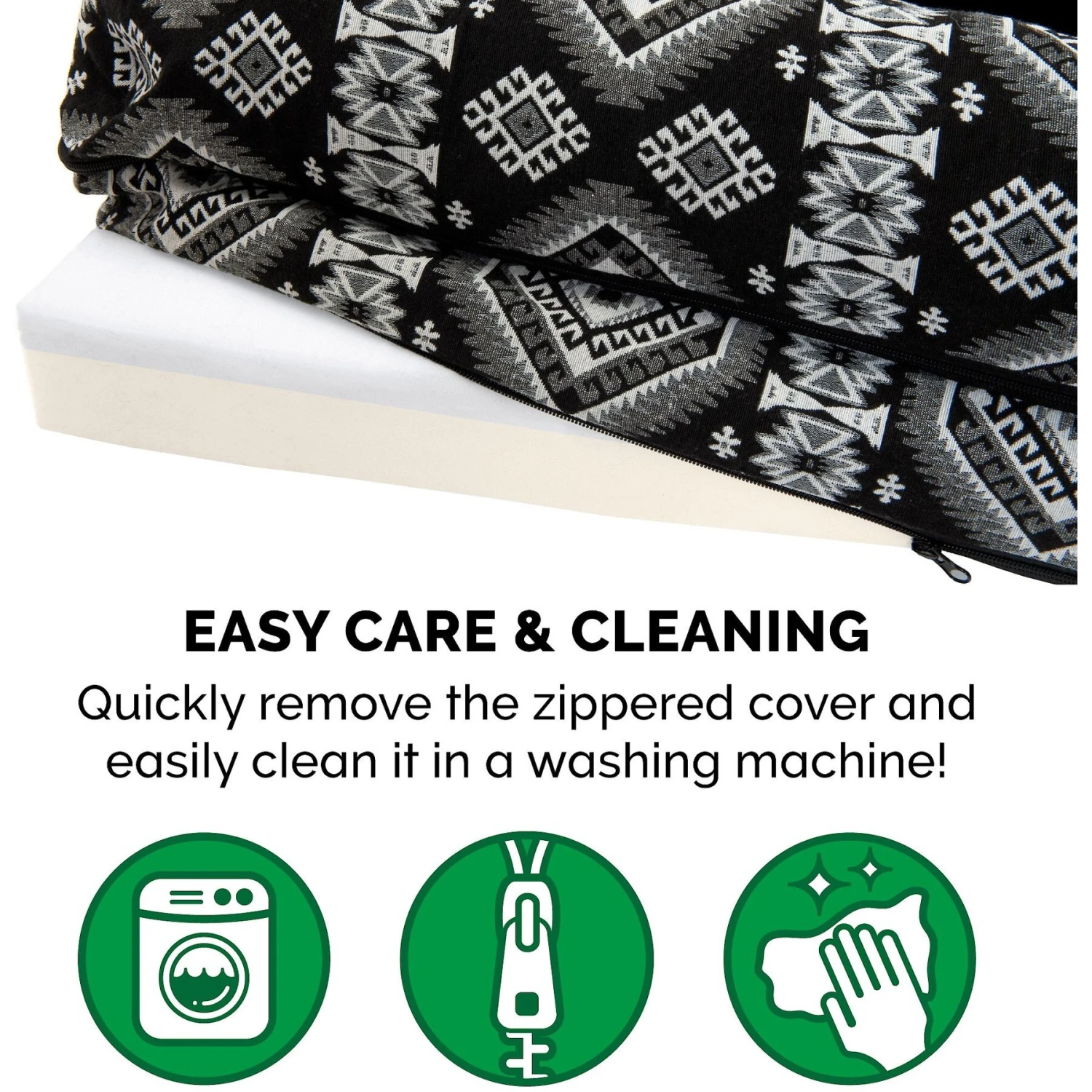 FurHaven Southwest Kilim Memory Foam Deluxe Chaise Dog & Cat Bed 10 FurHaven Southwest Kilim Memory Foam Deluxe Chaise Dog & Cat Bed - Image 8