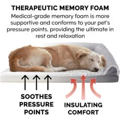FurHaven Faux Fur & Suede Memory Foam Sofa Dog & Cat Bed -Blue Buffalos Shop 244428 PT6. AC SS1800 V1606808232