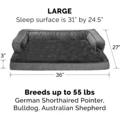 FurHaven Plush & Velvet Cooling Gel Comfy Couch Dog & Cat Bed -Blue Buffalos Shop 244481 PT4. AC SS1800 V1669412616