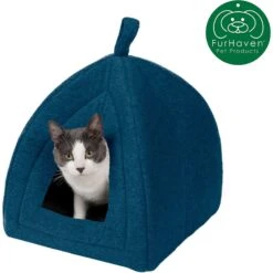 FurHaven Calming Fleece Covered Dog & Cat Bed 12 FurHaven Calming Fleece Covered Dog & Cat Bed -Blue Buffalos Shop 244616 PT3. AC SS1800 V1612504902