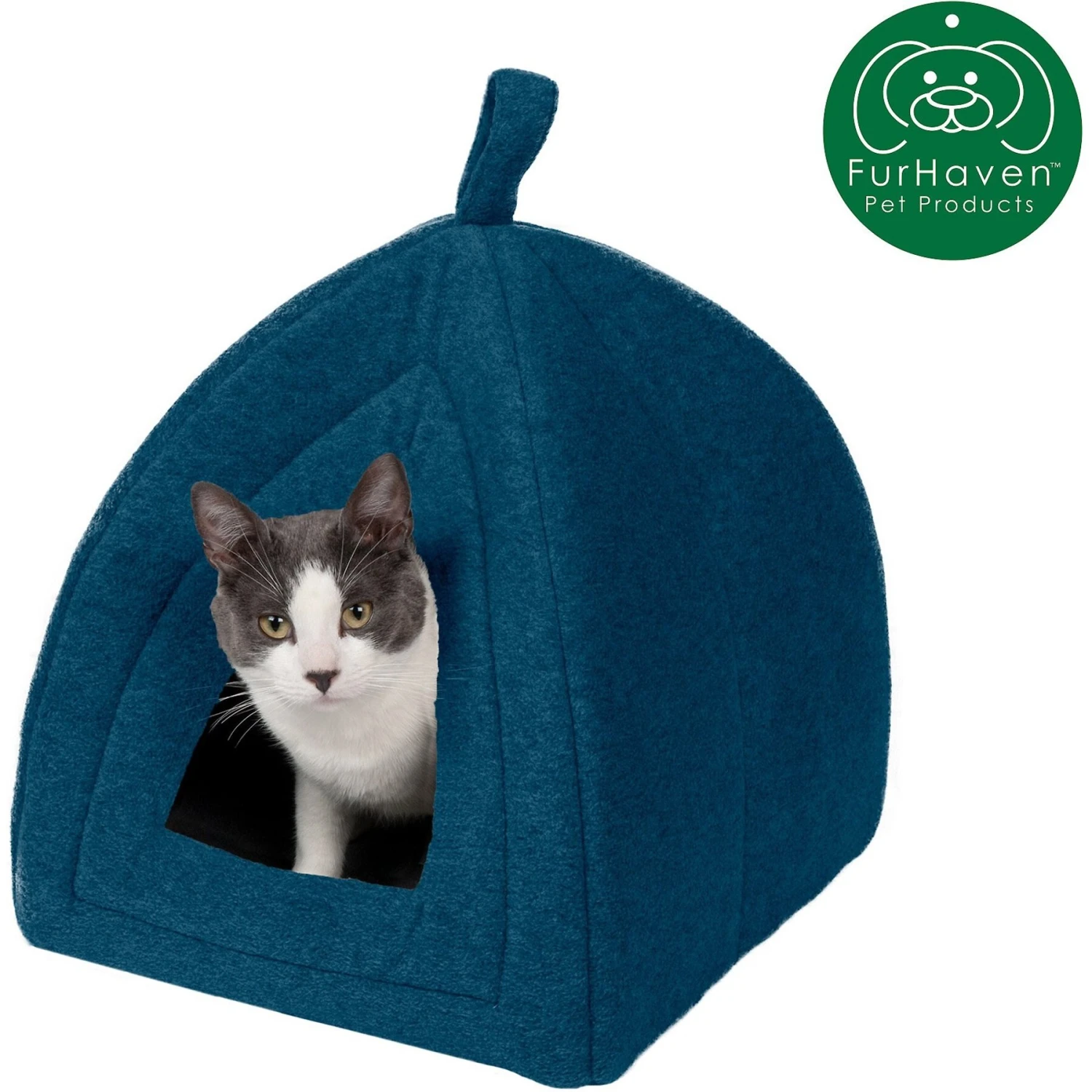 FurHaven Calming Fleece Covered Dog & Cat Bed 6 FurHaven Calming Fleece Covered Dog & Cat Bed - Image 4
