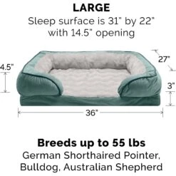 FurHaven Velvet Waves Perfect Comfort Orthopedic Sofa Cat & Dog Bed -Blue Buffalos Shop 244630 PT2. AC SS1800 V1669925902