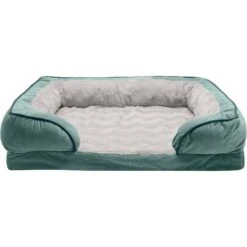 FurHaven Velvet Waves Perfect Comfort Orthopedic Sofa Cat & Dog Bed -Blue Buffalos Shop 244630 PT3. AC SS1800 V1669921811