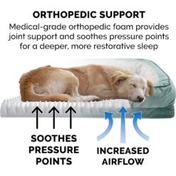 FurHaven Velvet Waves Perfect Comfort Orthopedic Sofa Cat & Dog Bed -Blue Buffalos Shop 244630 PT6. AC SS1800 V1669925869