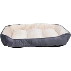 HappyCare Textiles Rectangle Ultra-Soft Bolster Cat & Dog Bed -Blue Buffalos Shop 245758 PT1. AC SS1800 V1596059815