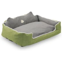 HappyCare Textiles High Back Rectangle Bolster Cat & Dog Bed -Blue Buffalos Shop 245773 PT1. AC SS1800 V1596059452
