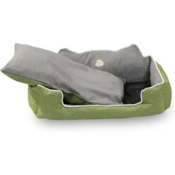 HappyCare Textiles High Back Rectangle Bolster Cat & Dog Bed -Blue Buffalos Shop 245773 PT2. AC SS1800 V1596058254