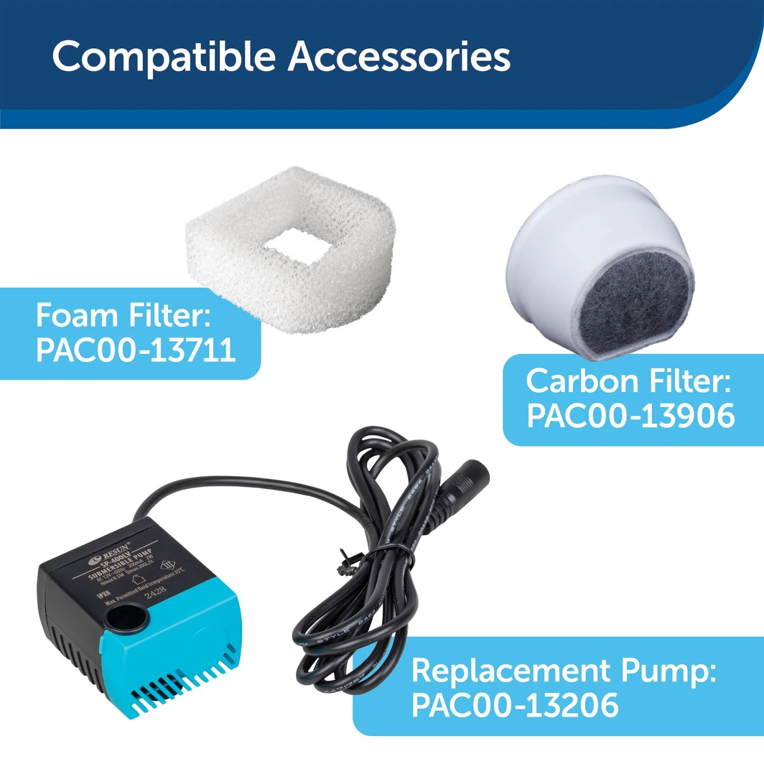 PetSafe Creekside Quiet Dog & Cat Fountain, 60-oz 8 PetSafe Creekside Quiet Dog & Cat Fountain, 60-oz - Image 6