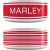 Frisco Preppy Stripes Ceramic Personalized Dog Bowl -Blue Buffalos Shop 250839 MAIN. AC SS1800 V1668093375