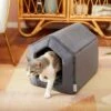 Frisco House Cave Cat & Dog Covered Bed -Blue Buffalos Shop 251241 MAIN. AC SS1800 V1615242920