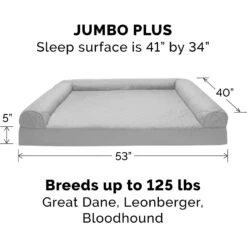 FurHaven Quilted Full Support Orthopedic Sofa Dog & Cat Bed -Blue Buffalos Shop 251838 PT4. AC SS1800 V1690221235