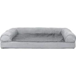 FurHaven Plush & Suede Full Support Orthopedic Sofa Dog & Cat Bed -Blue Buffalos Shop 251847 PT2. AC SS1800 V1599852394