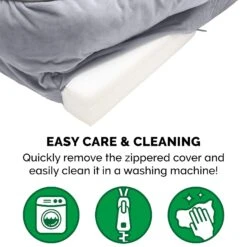 FurHaven Perfect Comfort Velvet Waves Full Support Orthopedic Sofa Dog & Cat Bed -Blue Buffalos Shop 251864 PT7. AC SS1800 V1602820286