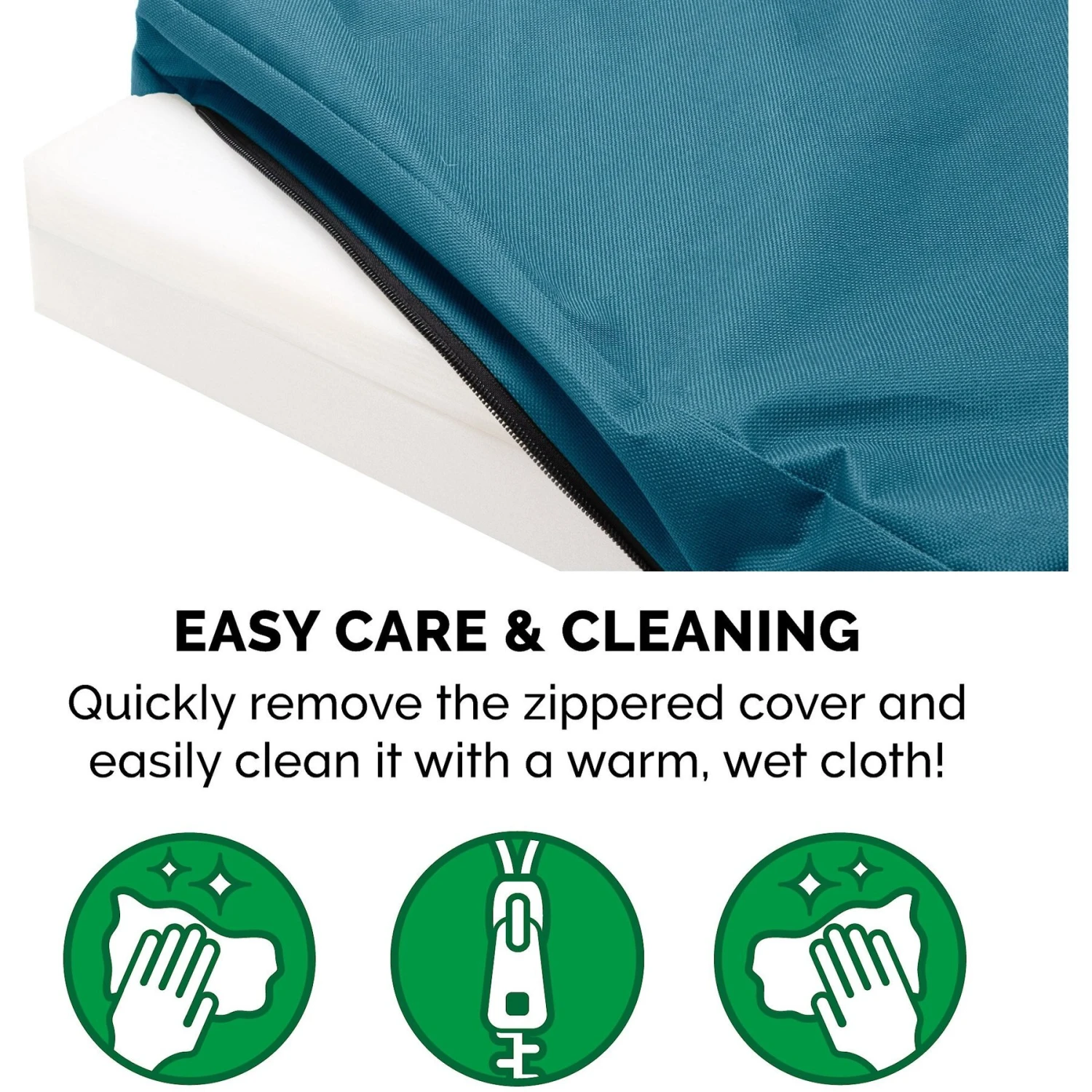 FurHaven Deluxe Oxford Full Support Dog & Cat Bed With Removable Cover 10 FurHaven Deluxe Oxford Full Support Dog & Cat Bed With Removable Cover - Image 8