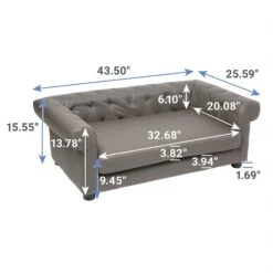 Frisco Leatherette Sofa Pet Bed -Blue Buffalos Shop 252554 PT1. AC SS1800 V1623849006