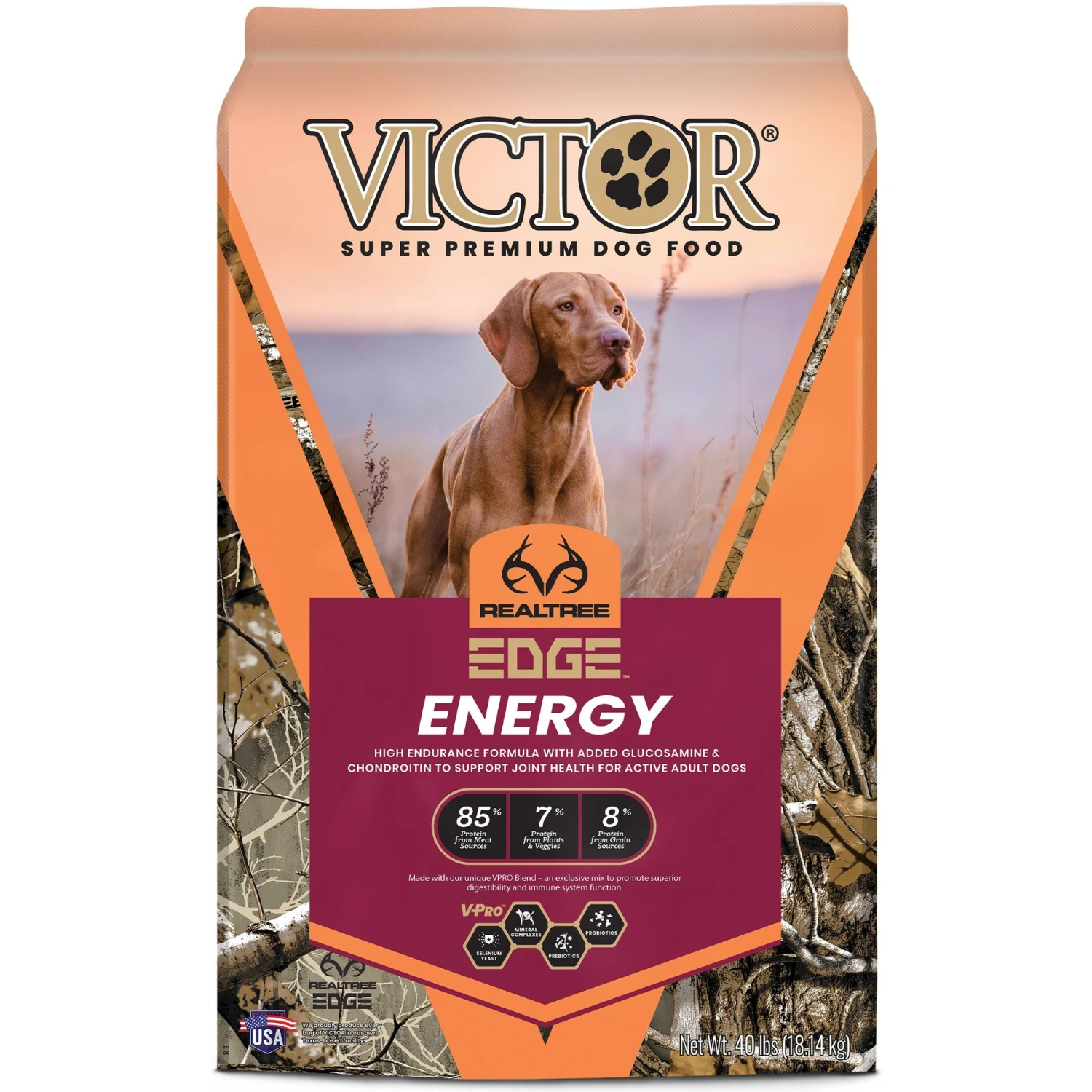 VICTOR Realtree EDGE ENERGY Dry Dog Food 3 VICTOR Realtree EDGE ENERGY Dry Dog Food