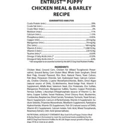 Blue Seal EnTrust Puppy Chicken Meal & Barley Recipe Dry Dog Food 10 Blue Seal EnTrust Puppy Chicken Meal & Barley Recipe Dry Dog Food -Blue Buffalos Shop 255276 PT2. AC SS1800 V1602716175