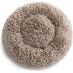 Brindle Donut Cuddler Dog & Cat Bed, Tan 14 Brindle Donut Cuddler Dog & Cat Bed, Tan -Blue Buffalos Shop 256160 PT4. AC SS1800 V1602119458