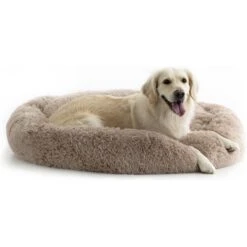 Brindle Donut Cuddler Dog & Cat Bed, Tan 15 Brindle Donut Cuddler Dog & Cat Bed, Tan -Blue Buffalos Shop 256160 PT6. AC SS1800 V1602119767