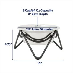 Frisco Triangle Iron Non-Skid Elevated Dog & Cat Bowl 11 Frisco Triangle Iron Non-Skid Elevated Dog & Cat Bowl -Blue Buffalos Shop 257155 PT1. AC SS1800 V1692728186