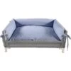 New Age Pet ECOFLEX Manhattan Raised Dog & Cat Bed With Cushion -Blue Buffalos Shop 258197 MAIN. AC SS1800 V1605204727
