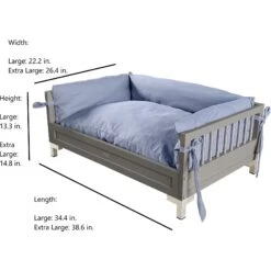 New Age Pet ECOFLEX Manhattan Raised Dog & Cat Bed With Cushion 13 New Age Pet ECOFLEX Manhattan Raised Dog & Cat Bed With Cushion -Blue Buffalos Shop 258197 PT3. AC SS1800 V1605225201