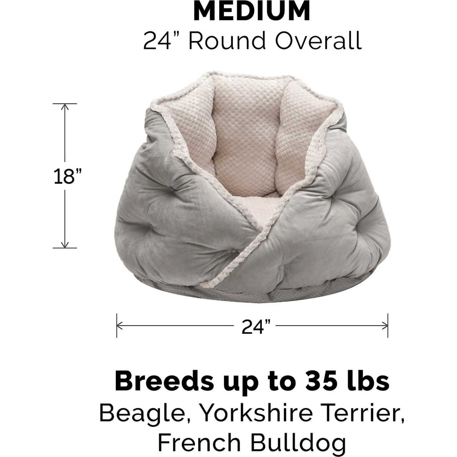 FurHaven Calming Hug Bolster Cat & Dog Bed 4 FurHaven Calming Hug Bolster Cat & Dog Bed - Image 2