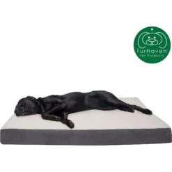 FurHaven Faux Sheepskin & Suede Cooling Gel Cat & Dog Bed With Removable Cover -Blue Buffalos Shop 261665 PT3. AC SS1800 V1605657409
