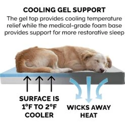 FurHaven Faux Sheepskin & Suede Cooling Gel Cat & Dog Bed With Removable Cover -Blue Buffalos Shop 261665 PT6. AC SS1800 V1605652609