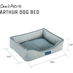 Sam's Pets Arthur Dog Bed 19 Sam's Pets Arthur Dog Bed -Blue Buffalos Shop 261808 PT8. AC SS1800 V1635095800
