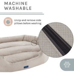 Sam's Pets Missy Round Dog Bed -Blue Buffalos Shop 261832 PT3. AC SS1800 V1635017188