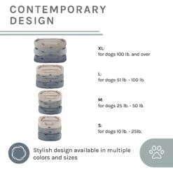 Sam's Pets Missy Round Dog Bed -Blue Buffalos Shop 261832 PT4. AC SS1800 V1635016579