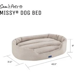 Sam's Pets Missy Round Dog Bed -Blue Buffalos Shop 261832 PT8. AC SS1800 V1635014489