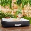 Frisco Indoor/Outdoor Modern Cuddler Bolster Cat & Dog Bed -Blue Buffalos Shop 262146 MAIN. AC SS1800 V1619807835