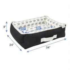 Frisco Indoor/Outdoor Modern Cuddler Bolster Cat & Dog Bed -Blue Buffalos Shop 262146 PT1. AC SS1800 V1619643963