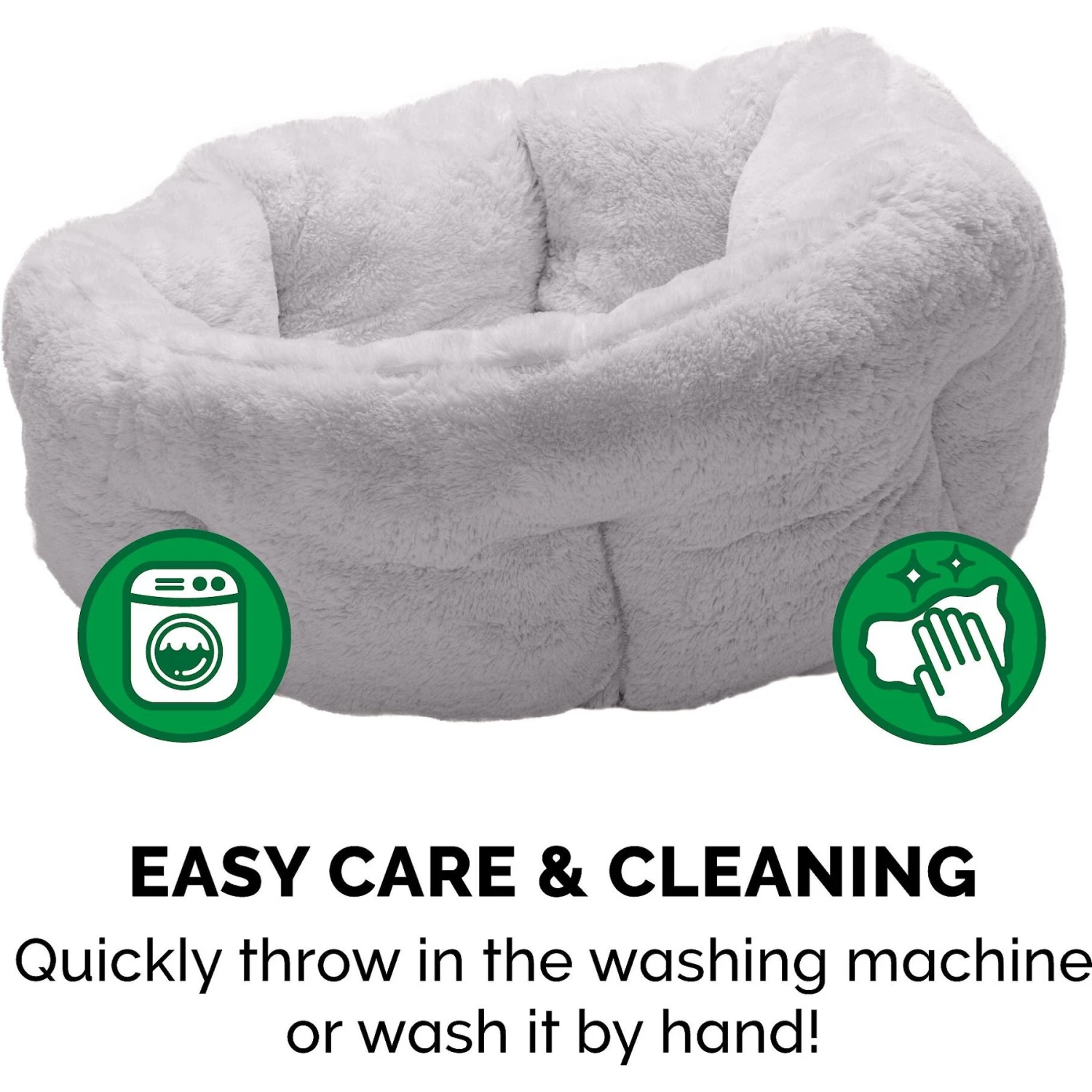 FurHaven Luxury Faux Fur Self-Warming Hi-Lo Donut Cat & Dog Bed 9 FurHaven Luxury Faux Fur Self-Warming Hi-Lo Donut Cat & Dog Bed - Image 7