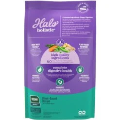 Halo Holistic Vegan Complete Digestive Health Plant-Based Recipe With Kelp Adult Formula Dry Dog Food -Blue Buffalos Shop 263687 PT2. AC SS1800 V1675440132