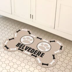 Bungalow Flooring Dog Bone Bowls Personalized Dog Placemat -Blue Buffalos Shop 263750 PT2. AC SS1800 V1615519013