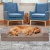 FurHaven Plush & Suede Cooling Gel Bolster Dog Bed With Removable Cover -Blue Buffalos Shop 266006 MAIN. AC SS1800 V1619657259