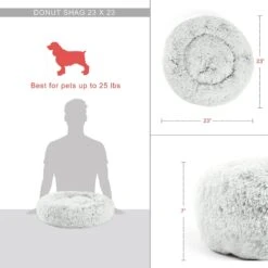 Best Friends By Sheri The Original Calming Donut Dog Bed & Throw Dog Blanket -Blue Buffalos Shop 266248 PT4. AC SS1800 V1610490153