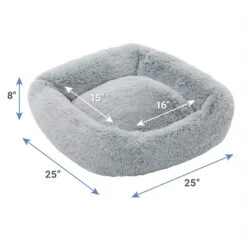 Frisco Eyelash Rectangular Bolster Cat & Dog Bed 6 Frisco Eyelash Rectangular Bolster Cat & Dog Bed -Blue Buffalos Shop 270861 PT1. AC SS1800 V1626359035