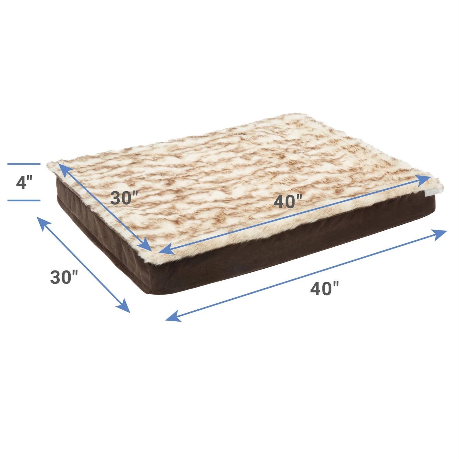 Frisco Faux Fur Orthopedic Pillowtop Dog Bed W/Removable Cover 4 Frisco Faux Fur Orthopedic Pillowtop Dog Bed W/Removable Cover - Image 2