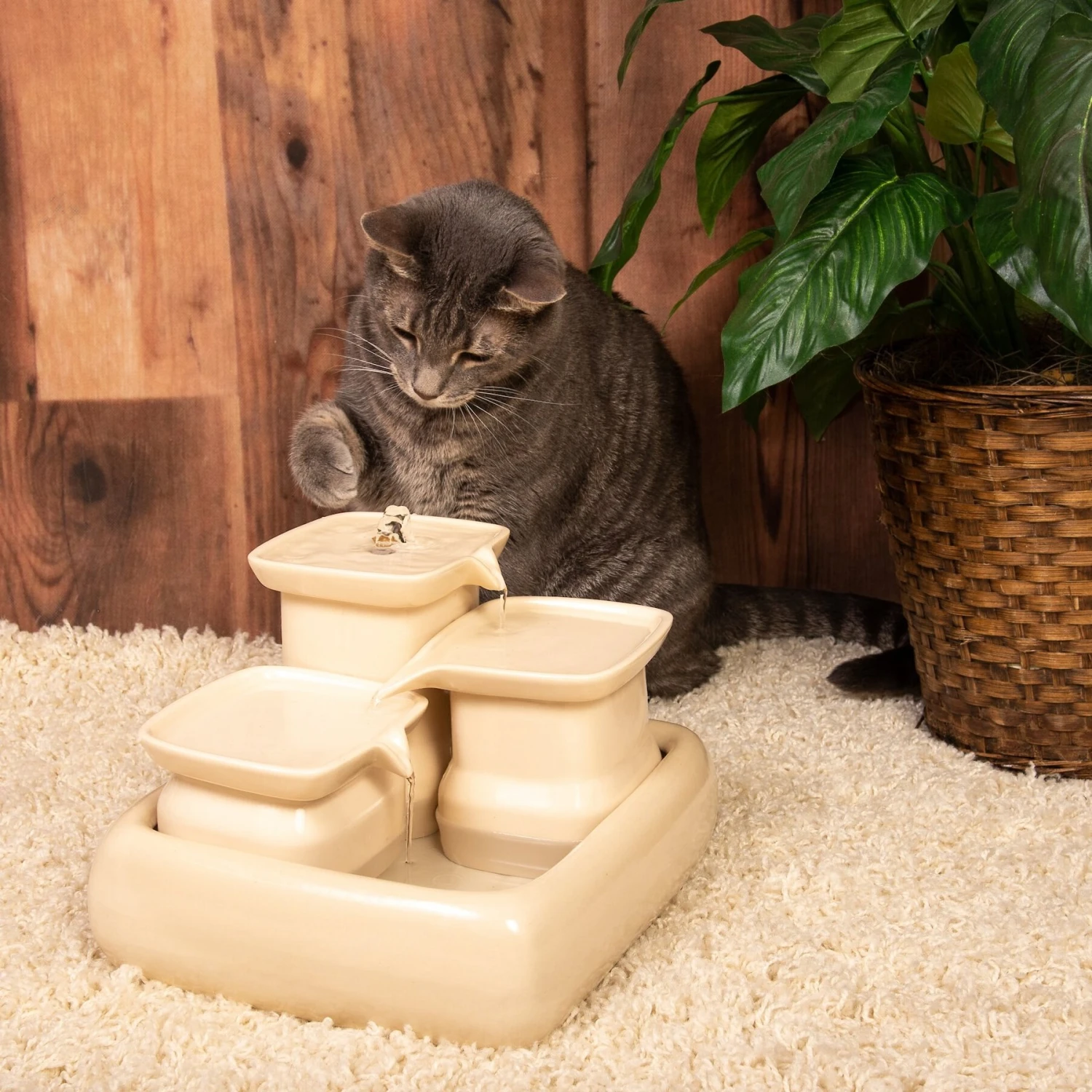 Miaustore Dog & Cat Ceramic Water Fountain, 115-oz 6 Miaustore Dog & Cat Ceramic Water Fountain, 115-oz - Image 4