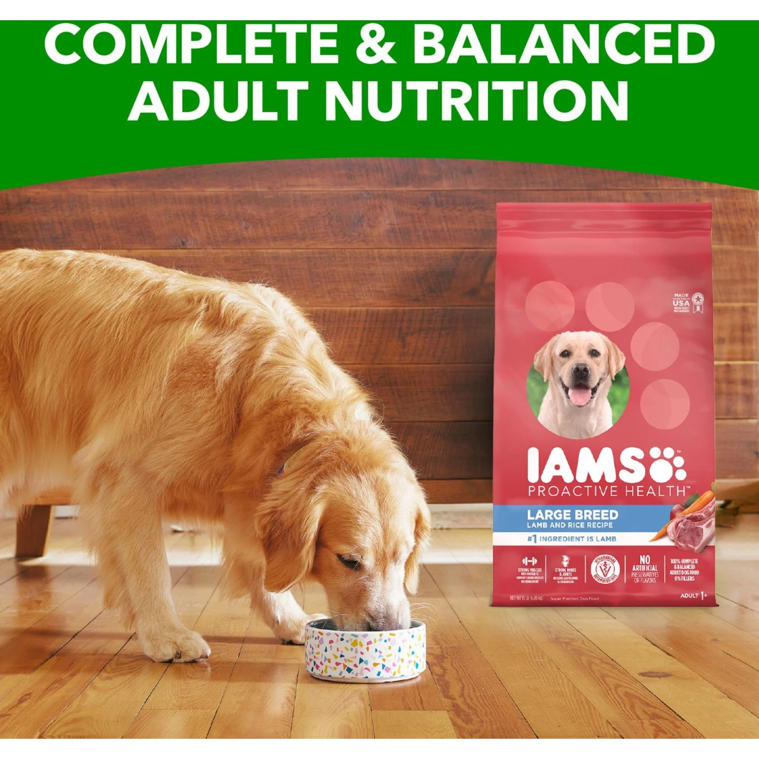 Iams Lamb & Rice Recipe Large Breed Dry Dog Food 11 Iams Lamb & Rice Recipe Large Breed Dry Dog Food - Image 9