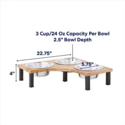 Frisco Multi Pet Feeding Corner Wood 3-Bowls Stainless Steel Dog & Cat Bowl 9 Frisco Multi Pet Feeding Corner Wood 3-Bowls Stainless Steel Dog & Cat Bowl -Blue Buffalos Shop 277573 PT1. AC SS1800 V1692728306