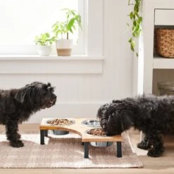 Frisco Multi Pet Feeding Corner Wood 3-Bowls Stainless Steel Dog & Cat Bowl 10 Frisco Multi Pet Feeding Corner Wood 3-Bowls Stainless Steel Dog & Cat Bowl -Blue Buffalos Shop 277573 PT2. AC SS1800 V1630346615