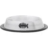 Frisco Fish Print Non-Skid Stainless Steel Dish Cat Bowl -Blue Buffalos Shop 277583 MAIN. AC SS1800 V1627933347