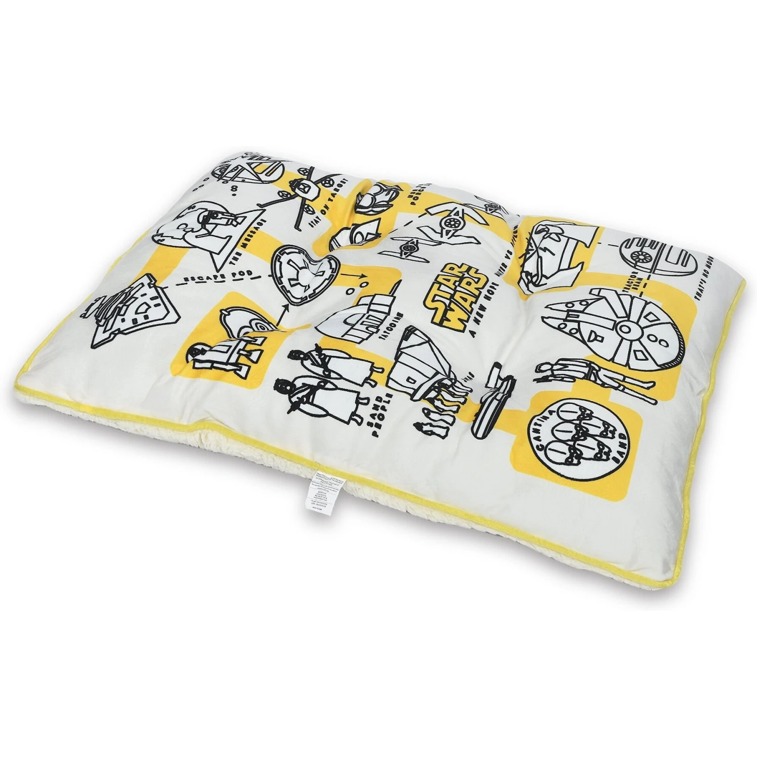 Fetch For Pets Star Wars Pictogram Napper Dog Bed, White 3 Fetch For Pets Star Wars Pictogram Napper Dog Bed, White