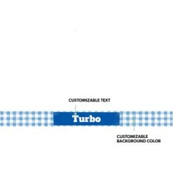 Frisco Personalized Gingham Plaid Small Dog & Cat Bowl -Blue Buffalos Shop 278928 PT1. AC SS1800 V1629145912