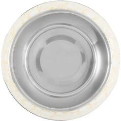 Disney Winnie The Pooh Non-Skid Stainless Steel With Melamine Stand Dog & Cat Bowl, Yellow -Blue Buffalos Shop 280632 PT4. AC SS1800 V1628535455